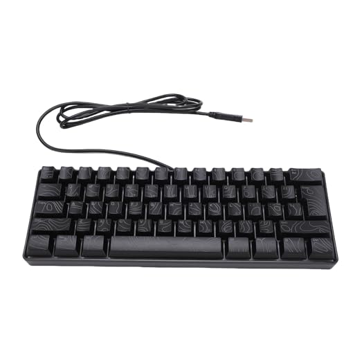 VELATEMOR RGB Mechanical Gaming-Tastatur 61 Tasten, USB-Kabel-Anti-Ghosting, Kompaktes Reisedesign für PC/MAC (8 Farb Hintergrundbeleuchtungsmodi) von VELATEMOR