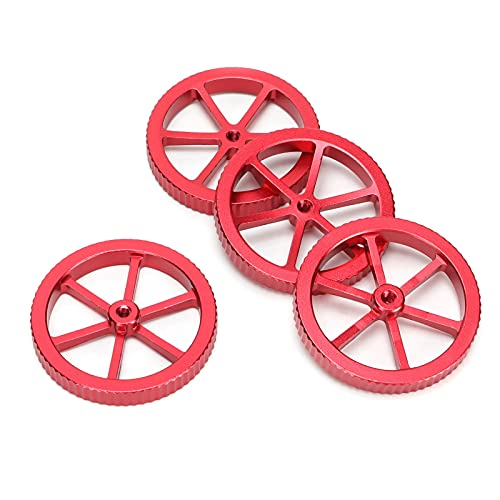 VELATEMOR Twist -Leveling -Nuss, Praktische Aluminiumhand Twist 4 Stcs Rugged für 3D Drucker für Computer von VELATEMOR