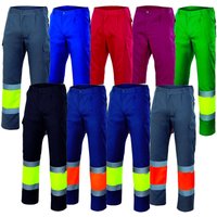 157 Warnschutz Arbeitshose - xxxl - blautte/ Gelb - Velilla von VELILLA