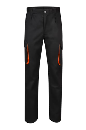 Velilla 103004 - Mehrtaschenhose (Größe 40) Farbe schwarz und orange von VELILLA