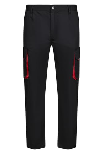 Velilla 103004 - Mehrtaschenhose (Größe 54) Farbe schwarz und rot von VELILLA