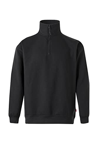Velilla 105702 0 – NEGRO XL – Sweatshirt mit halben Reißverschlüssen, Unisex, Schwarz, Größe XL von VELILLA