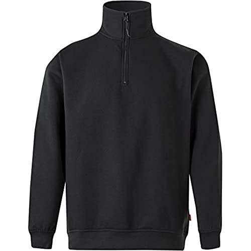 Velilla 105702 0 – NEGRO XS – Sweatshirt mit halben Reißverschlüssen, Unisex, Schwarz, Größe XS von VELILLA