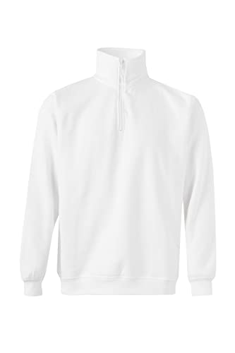 Velilla 105702 7 – BLANCO M – Sweatshirt mit halben Reißverschlüssen, Unisex, Weiß, Größe M von VELILLA