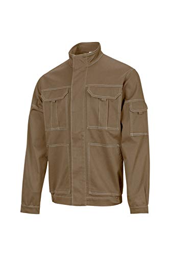 Velilla 106002S 46 M Stretchjacke mit mehreren Taschen, Größe M, sandbeige von VELILLA