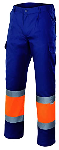 Velilla 156 - Signalhose (Größe L) Farbe marineblau und orange fluoreszierend von VELILLA