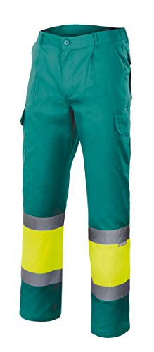 Velilla 156 - Signalhose (Größe M) Farbe grün und gelb fluoreszierend von VELILLA