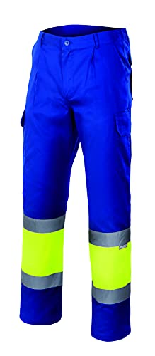 Velilla 156 - Signalhose (Größe S) Farbe blau und gelb fluoreszierend von VELILLA