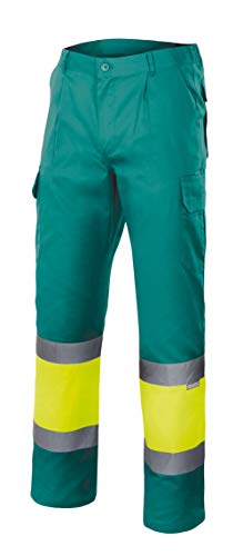 Velilla 156 - Signalhose (Größe S) Farbe grün und gelb fluoreszierend von VELILLA