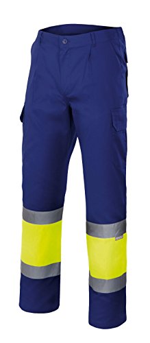 Velilla 156 - Signalhose (Größe XL) Farbe blau und gelb fluoreszierend von VELILLA