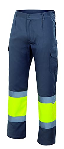 Velilla 156 - Signalhose (Größe XL) Farbe grau und gelb fluoreszierend von VELILLA