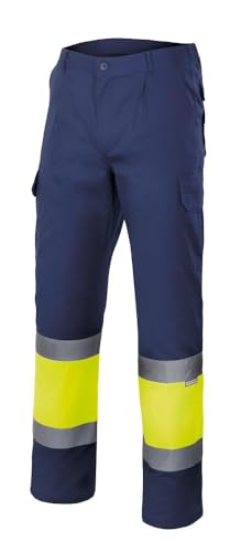 Velilla 156 - Signalhose (Größe XL) Farbe marineblau und gelb fluoreszierend von VELILLA