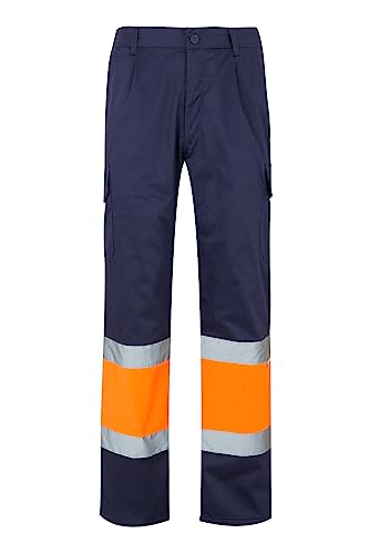 Velilla 157 - Signalhose (Größe L) Farbe marineblau und orange fluoreszierend von VELILLA