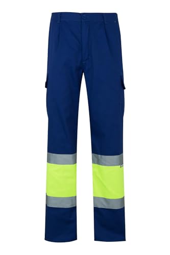 Velilla 157 - Signalhose (Größe M) Farbe blau und gelb fluoreszierend von VELILLA