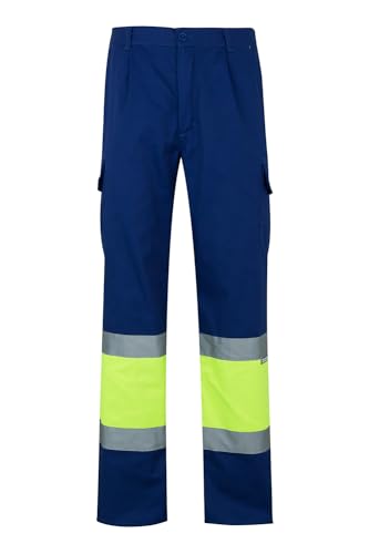 Velilla 157 - Signalhose (Größe XXL) Farbe blau und gelb fluoreszierend von VELILLA