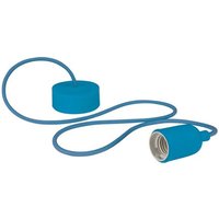 Universal Schnurpendel Textil blau für Hängelampe E27 max. 60W, ø 8,5cm von Velleman