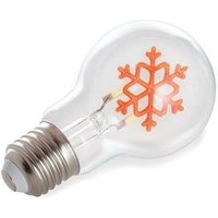Deco bulb - LED-Leuchtmittel - Schneeflocke - goldfarbenes Filament - E27 von VELLIGHT