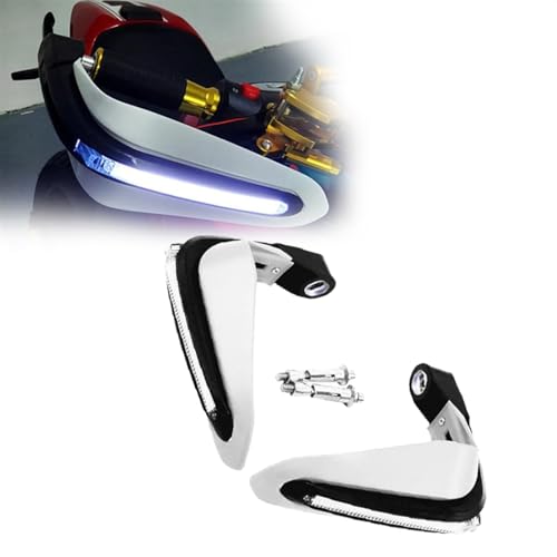 Motorrad Handschutz Lenkerschutz Für H&onda Cb 900 Hornet Vfr 800 Cr 125 Cb 250 Two Fifty Nc 750X Handschutz Blinker Zubehör (Color : White) von VELLOW