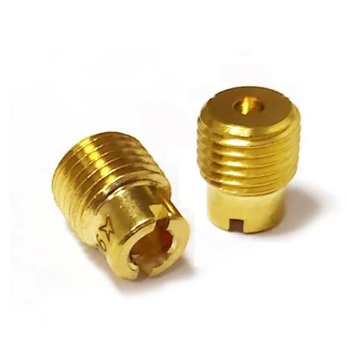 VELLOW 7mm Luftdüse Hauptdüsen 7x0,75mm Für Motorradvergaser Für K&awasaki Für Keihin FCR Vergaser WH100T SCR-100CC Größe 50-100 (Color : Size 65) von VELLOW