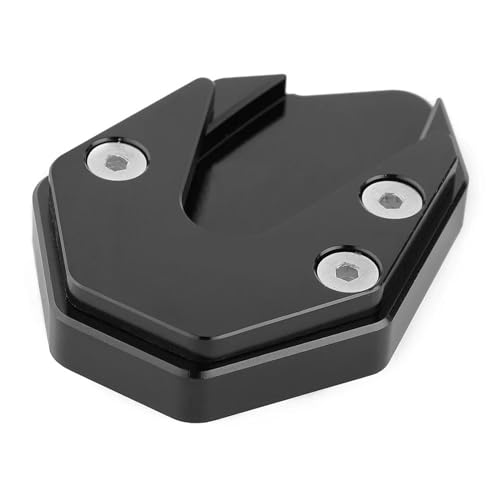 VELLOW Motorrad-Aluminium-Seitenständer, Ständerverlängerung Vergrößert Für Suzuki GSX-S125 / R125 GSX-R150 / S150 2017–2018 Zubehör (Color : Schwarz) von VELLOW