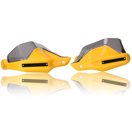 VELLOW Motorrad Für Moto Für Guzzi V85TT Schwarz Hand Guards Bremse Kupplung Hebel Schutz Handschutz Schild Für Moto Für Guzzi V85TT Zubehör (Color : Yellow and Gray) von VELLOW