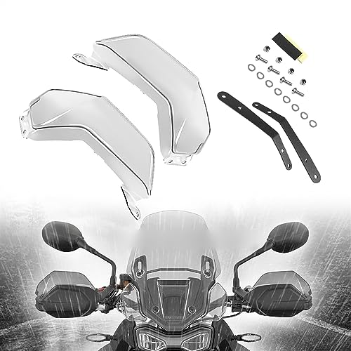 VELLOW Motorrad Handschutz Für Triumph Tiger 1200 Rally Pro 2022-Handschutz Extensions Protector Windschutzscheibe Zubehör Für TIGER1200 GT Pro Zubehör (Color : Transparent) von VELLOW
