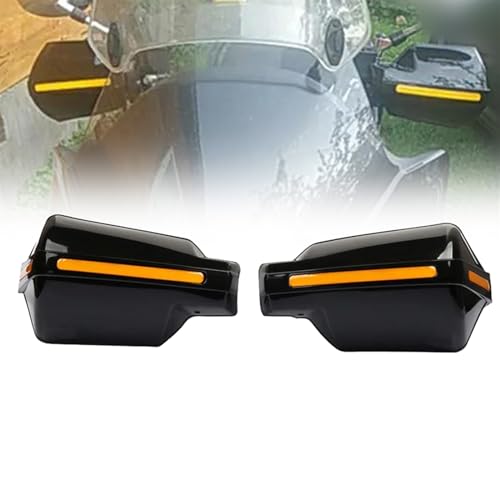 VELLOW Motorrad Handschutz Lenker Hand Guard Shield Schutz Zubehör Für Suzuki Burgman 650 125 150 200 250 AN650 AN125 AN200 Zubehör (Color : Schwarz) von VELLOW
