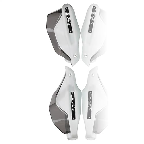 VELLOW Motorrad Schwarz Handschützer Für H&onda NT1100 NT 1100 Nt1100 Nt 1100 2021 2022 2023 Bremse Kupplung Hebel Schutz Handschutz Schild Zubehör (Color : White and Gray) von VELLOW