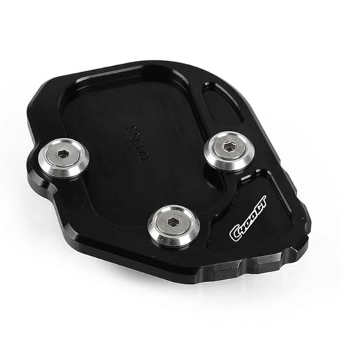 VELLOW Motorrad-Seitenständer-Vergrößerungs-Verlängerungsplatten-Pad Für B&M&W C400X C400GT C 400 X GT 2018 2019 2020 2021 2022 Zubehör (Color : Black C400GT) von VELLOW