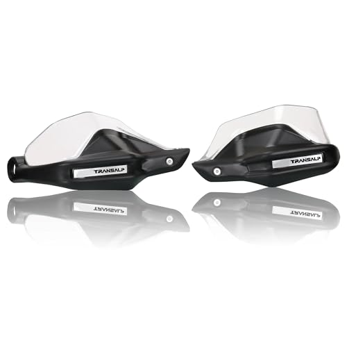 VELLOW Spezieller Handschutz TRANSALP750 XL 750 Motorradhandschützer Lenkerschützer Windschutzscheibenzubehör Für H&onda TRANSALP750 XL750 TRANSALP 750 XLV Zubehör (Color : Transparent) von VELLOW