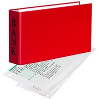 VELOFLEX Bankringbuch 2-Ringe rot 4,5 cm DIN A6 quer von VELOFLEX