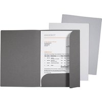 3 VELOFLEX Angebotsmappe Grey Elegance DIN A4 farbsortiert von VELOFLEX