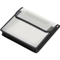 Veloflex - Heftbox velobag® 27,5 x 22 x 3 cm (b x h x t) din A5 quer 30mm Klettverschluss Polypropylen transparent von VELOFLEX