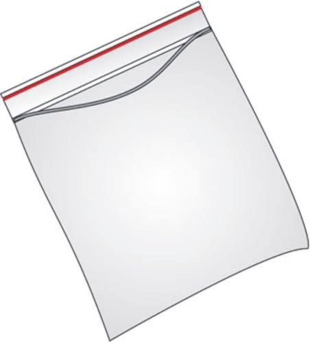 VELOFLEX 100 x Schnellverschlussbeutel 120x170mm PE transparent von VELOFLEX