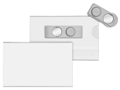 VELOFLEX 2014500 - Namensschild Velocard, 90 x 57 mm, mit Magnet, 25er Packung, transparent, besonders drehsicher VELOFLEX 2014500 - Namensschild Velocard, 90 x 57 mm, mit Magnet, 25er Packung, transparent, besonders drehsicher von VELOFLEX