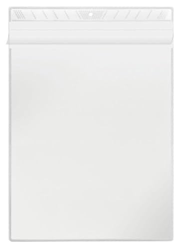 VELOFLEX 3304000 - Sichttasche DIN A4, Schutzhülle, Sichthülle, Aufhängehülle, zum Aufhängen, glasklar, 100 Stück VELOFLEX 3304000 - Sichttasche DIN A4, Schutzhülle, Sichthülle, Aufhängehülle, zum Aufhängen, glasklar, 100 Stück von VELOFLEX