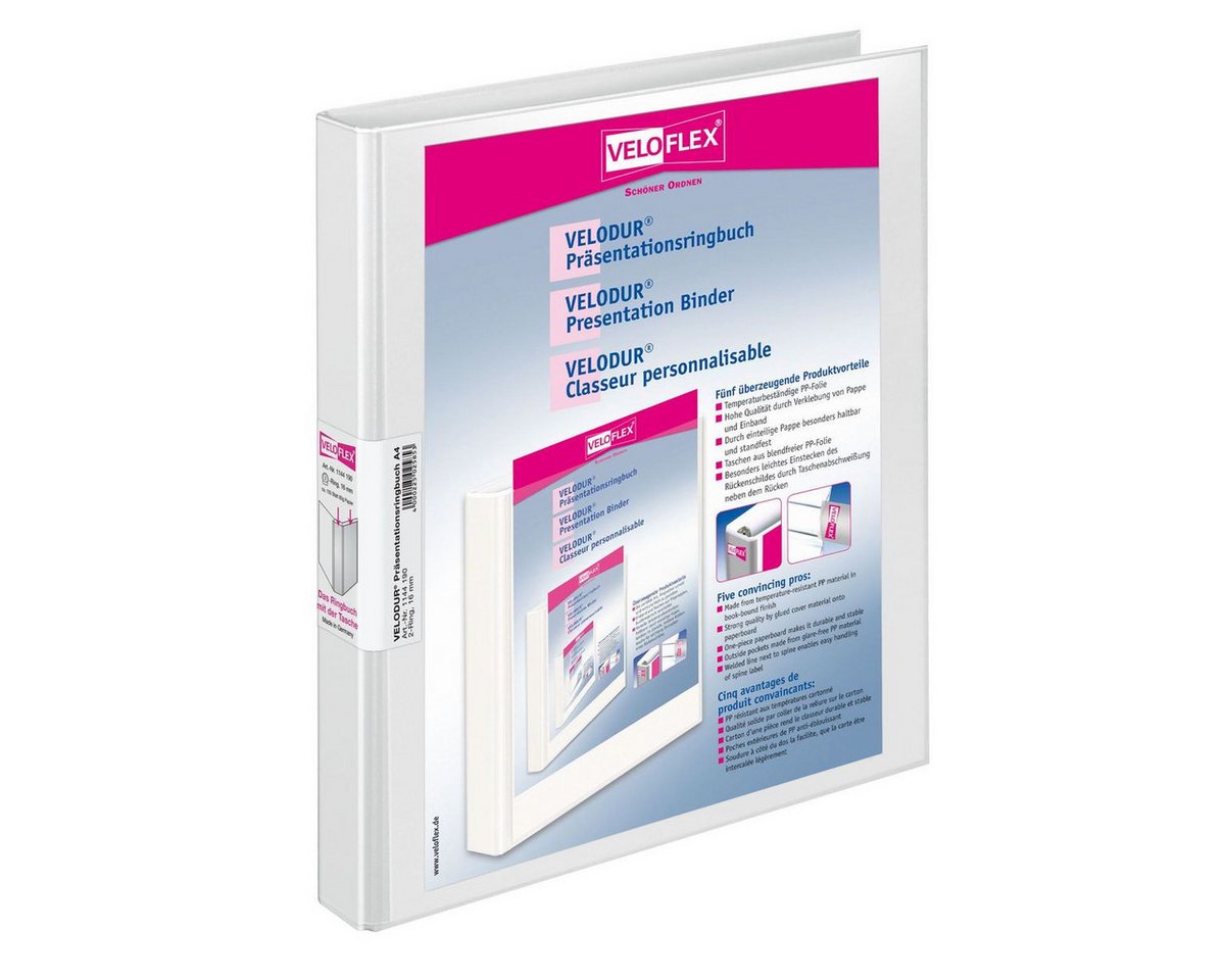 VELOFLEX Weihnachtsbaumkugel VELOFLEX Präsentationsringbuch 2 Ringe Velodur weiß DIN A4 Rückenbreit VELOFLEX Weihnachtsbaumkugel VELOFLEX Präsentationsringbuch 2 Ringe Velodur weiß DIN A4 Rückenbreit von VELOFLEX