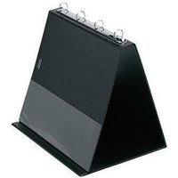 Veloflex - Tischflipchart din A4 quer 4 Ringe Rundmechanik PVC-Folie kartonverstärkt schwarz 10 Hüllen von VELOFLEX