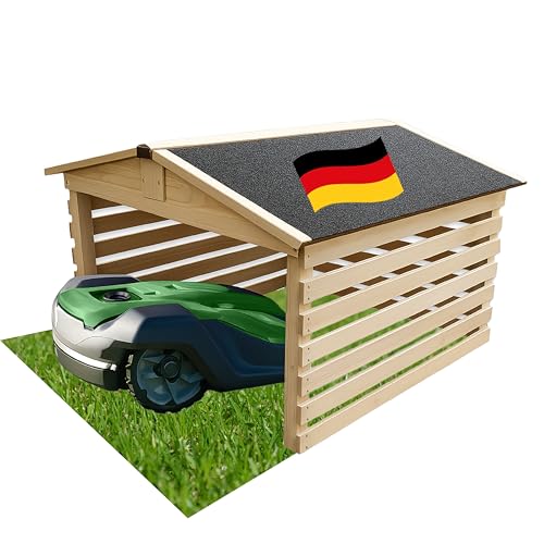 NUR FÜR Kurze Zeit!! Mähroboter Garage [77,5 x 73 x 63 cm] - Rasenroboter Garage [wetterfest] Mähroboter Garage [Made IN Europe] von VELORA