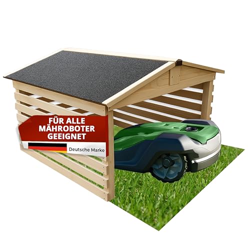 NUR FÜR Kurze Zeit!! Mähroboter Garage [77,5 x 73 x 63 cm] - Rasenroboter Garage [wetterfest] Mähroboter Garage [Made IN Europe] von VELORA
