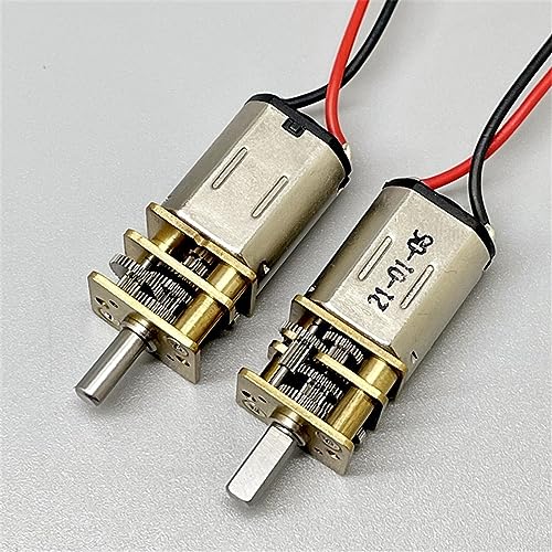 1 x GA12-N20 Mini-Getriebe-Starter aus Metall, 12 mm, Elektro-Starter zur Reduzierung des Getriebes, Micro DC 3 V, 5 V, 6 V, 36 U/min, D-Achse mit langsamer Geschwindigkeit. von VELUNE