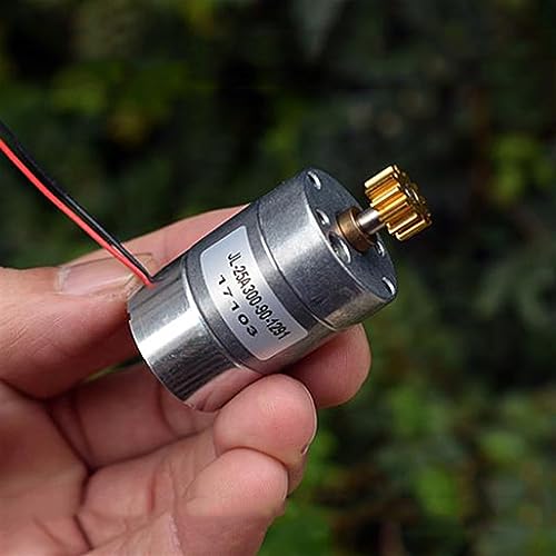 Dedizierte Motoren ZGA25-300 Mini, 25 mm, elektronisches Getriebegehäuse, Vollmetallgetriebe, DC 6 V-12 V, 45 RPM-92 RPM, elektronisch, langsame Geschwindigkeitsreduzierung, 12T, 1 Stück Dedizierte Motoren ZGA25-300 Mini, 25 mm, elektronisches Getriebegehäuse, Vollmetallgetriebe, DC 6 V-12 V, 45 RPM-92 RPM, elektronisch, langsame Geschwindigkeitsreduzierung, 12T, 1 Stück von VELUNE