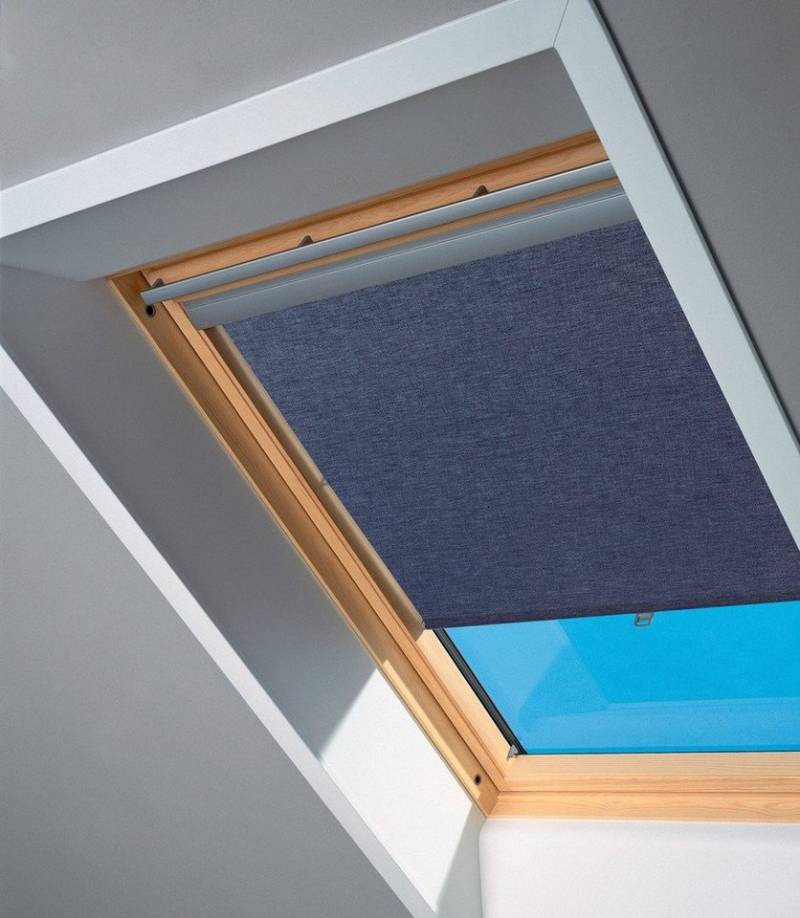 Dachfensterrollo mit Haltekrallen RHL 200 9050, VELUX, Lichtschutz, ohne Bohren, freihängend, VELUX »Pick & Click!«, Lichtregulierung und Privatsphäre von VELUX