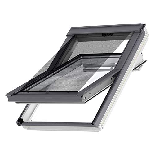 Original VELUX Hitzeschutzmarkise Markise mit Haltekrallen PG: Standard MHL 100 5060 / Netz schwarz passgenau für GGL GPL GHL GTL GGU GPU GTU GHU 102 104 // MHL 100 5060 von VELUX