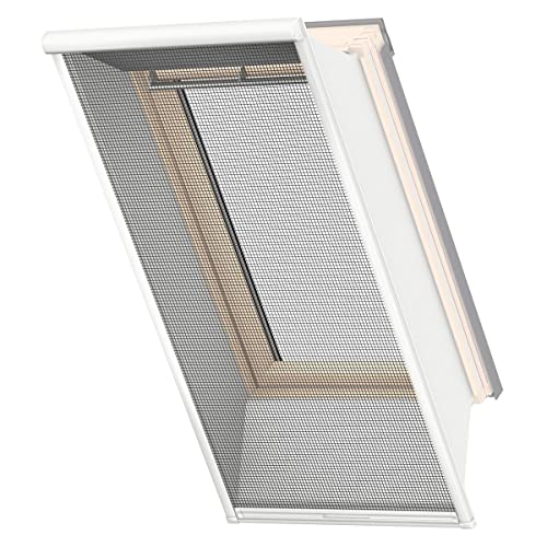 Originale VELUX Insektenschutzrollos - kompatibel mit einem Dachausschnitt in der Breite 1121-1285 mm und Länge 0-1600 mm - Moskitonetz ZIL UK04 0000SWL von VELUX