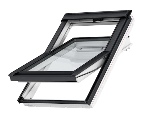 VELUX Kunststoff Dachfenster"Energie Technology" mit 3-fach Verglasung inkl. Eindeckrahmen und gratis Rollo (78 x 98 (MK04)) von VELUX