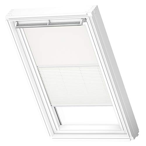 VELUX Original Dachfenster Duo Verdunkelungsrollo für FK06, Weiß, mit weißer Führungsschiene von VELUX