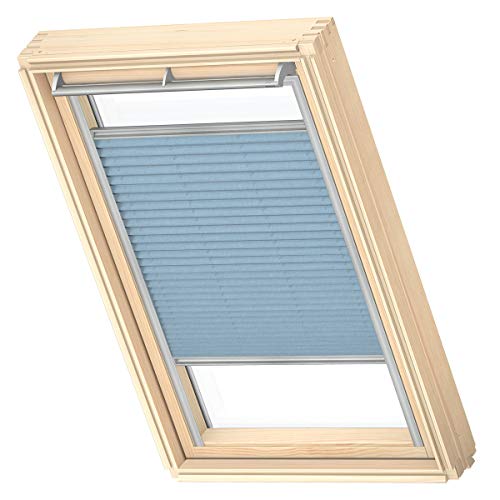 VELUX Original Dachfenster Plissee für PK06, Denim, mit Grauer Führungsschiene von VELUX