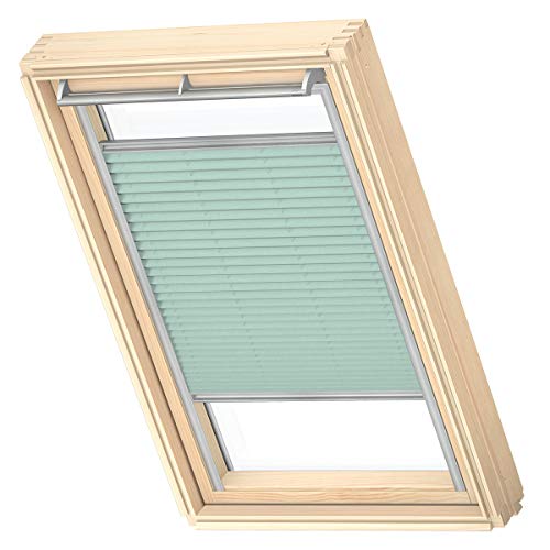 VELUX Original Dachfenster Plissee für PK08, Mint, mit Grauer Führungsschiene von VELUX