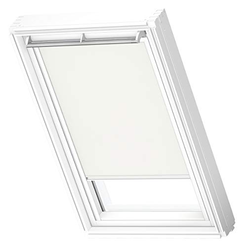 VELUX Original Dachfenster Sichtschutzrollo für SK06, Weiß, mit weißer Führungsschiene von VELUX